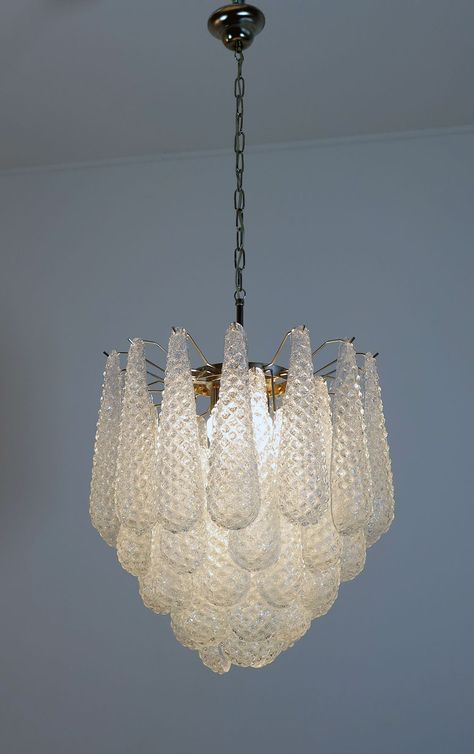 Everything Is Illuminated, Murano Chandelier, Italian Chandelier, Murano Glass Chandelier, Beautiful Chandelier, Chrome Frame, Lamps For Sale, Antique Lamps, Beautiful Lighting