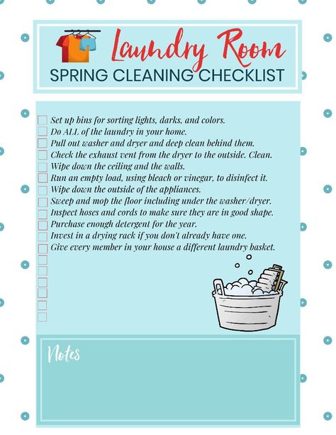 Laundry Room Checklist, Laundry Room Cleaning Checklist, Laundry Room Cleaning, Room Cleaning Checklist, Cleaning Binder, Clean Room Checklist, Spring Cleaning Organization, Room Cleaning Tips, Sarah Titus