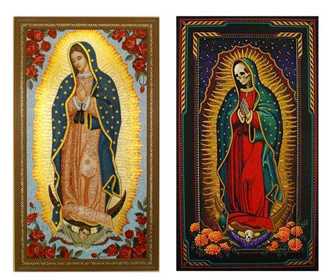 Icon Tattoo, Virgin Mary Tattoo, Mexican Culture Art, Virgin Of Guadalupe, Altar Decorations, Mystical Art, Mexican Culture, Tattoo Sleeve, Contemporary Modern Art