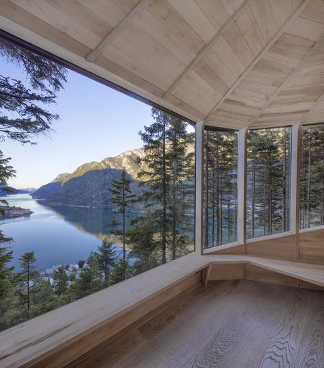 Woodnest Treehouses by Helen & Hard Architects - Dwell Cabins In Norway, Norway House Interior, Norway Cottage, Norwegian House Interior, Remote Cottage, Norway Cabin, House In Norway, Norwegian Architecture, Norway House