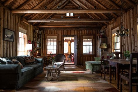 Rock Camp: A Classic/Minimal Lake Cabin in Maine by an Up-and-Coming Architect - Remodelista Loft Flooring, Cottage Tiny House, Maine Cottage, Lakeside Cabin, Lake Cabin, Sleeping Loft, Cabin Living, Lake Cottage, Lake Cabins