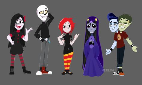 Gothic Characters, Ruby Gloom, Different Drawing Styles, Cartoon Characters As Humans, Style South Park, Emo Pfp, Emo Art, Online Comics, Cartoon Fan