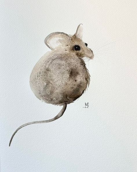 Watercolour Mice, Watercolor Mice, Rat Watercolor, Watercolour Mouse, Wheat Drawing, Karl Martens, Mouse Watercolor, Watercolour Animals, Mouse Sketch