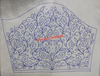 NS Arts and Creations Ribbon Embroidery Blouse Designs, Brooch Work, Kodi Design, Sleeve Sketch, Work Blouse Hand Designs, Tracing Design, Yoke Embroidery, Blouse Maggam Work, Peacock Embroidery Designs