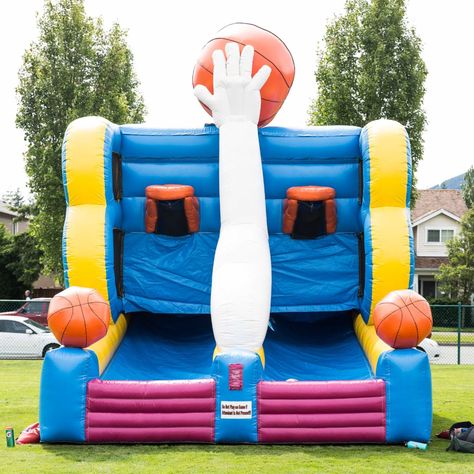 Basketball Shooting Inflatable Game Rental · National Event Pros Indoor Bounce House, Castle Bounce House, Bounce House Rentals, Inflatable Water Park, Inflatable Bounce House, Bouncy House, Inflatable Bouncers, Pop Up Bar, Company Picnic