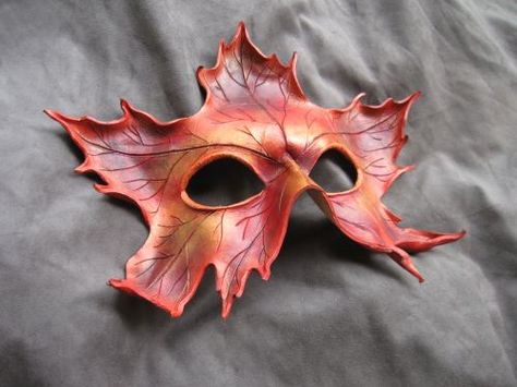 Lovely masks. There's a how-to-make-them section on the site! Leather Face Mask, Leather Face, Unique Masks, Tumeric Face Mask, Green Tea Mask, Style Steampunk, Red Maple, Leather Mask, Masks Masquerade