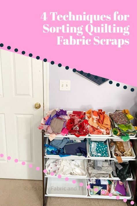 Scrap Fabric Organization, Fabric Scrap Storage, Fabric Scrap Organization, How To Store Fabric Scraps, Fabric Scraps Organization, Storing Fabric Scraps, Organize Fabric Scraps, How To Organize Fabric Scraps, Organizing Fabric