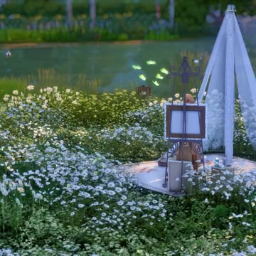 Sims 4 Flower Field, Sims 4 Antique, Sims 4 Cc Rooms, Sims 4 Cc List, Sims Royal, Sims 4 Y2k, Sims 4 Blender, Blender Scenes, Sims Lots