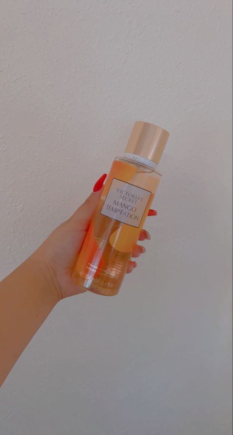 Body mist from Victorias Secret picture taken by me for my business ☺️ #victoriassecret Mango Temptation, Victoria Secret Fragrances, Skin Routine, Cosmetic Products, Perfume Collection, Body Mist, My Business, Body Skin, Body Skin Care