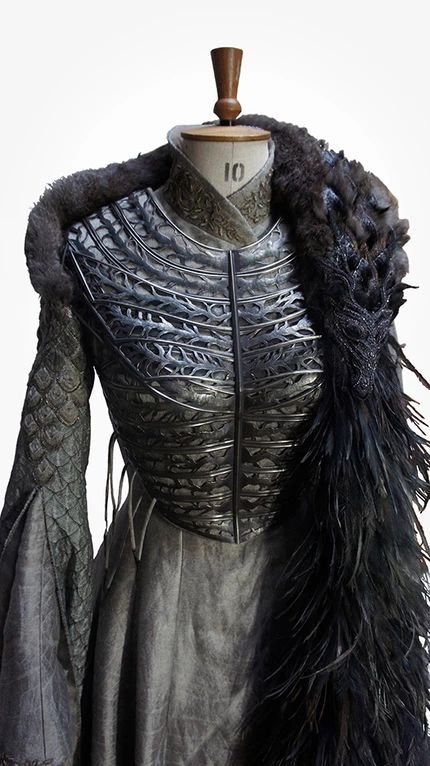 Game of Thrones | Michele Carragher House Stark Dress, Stark Clothes, Sansa Stark Dress, Sansa Stark Costume, Michele Carragher, Medieval Queen, Game Of Thrones Dress, Game Of Thrones Sansa, Coronation Gown