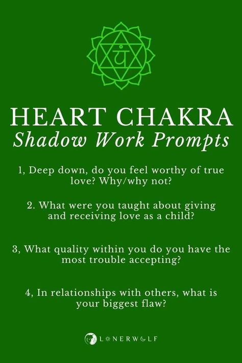 Chakra Shadow Work, Shadow Work Prompts, Shadow Work Spiritual, The Heart Chakra, Chakra Health, Healing Journaling, Chakra Affirmations, Spiritual Journals, Inner Child Healing