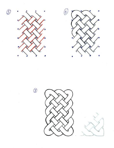 Plants Drawings, Celtic Knot Tutorial, Knot Drawing, Viking Knotwork, Celtic Knot Drawing, Drawing Designs, Zentangle Tutorial, Flower Drawings, Celtic Knot Designs