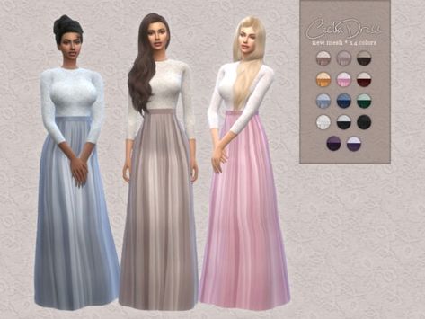 - Base game compatible Found in TSR Category 'Sims 4 Female Everyday' Dana Dress, Muslim Outfit, Outfit Modest, Royal Clothes, Sims Clothes, Play Sims 4, Pixie Dress, Sims 4 Dresses, Sims 4 Characters