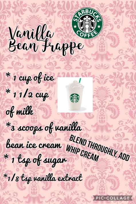 Starbucks Vanilla Bean Frappuccino Diy, Diy Starbucks Vanilla Bean Frappe, Starbucks Vanilla Bean Frappuccino Recipe, How To Make A Vanilla Bean Frappuccino At Home, Diy Vanilla Bean Frappuccino, Copycat Vanilla Bean Frappuccino, How To Make A Vinalla Bean Frappuccino, Vinalla Bean Frappuccino, How To Make A Vanilla Bean Frappuccino