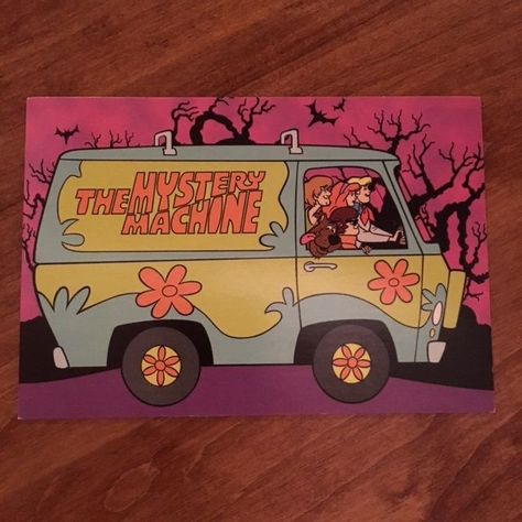 90s Cartoon Canvas Painting, Cartoon Canvas Painting, The Mystery Machine, Disney Canvas Art, Cartoon Canvas, Disney Canvas, Mystery Machine, Trippy Painting, Posca Art