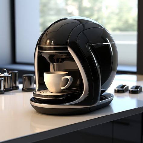 Modern Home Appliances, Futuristic Product Design, Product Redesign, Coffee Machine Design, Custom Coffee, Machine Design, Design Reference, Coffee Machine, Espresso Machine