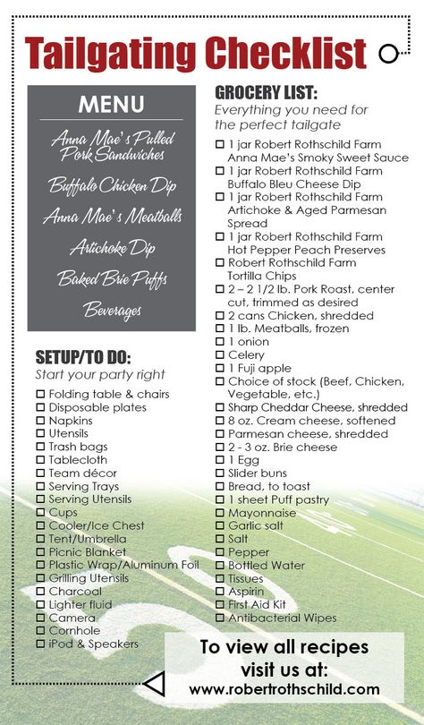 Bbq Checklist, Tailgate Checklist, Jimmy Buffett Tailgate, Tailgating Hacks, Uga Tailgate, Tailgate Foods, Tailgate Menu, Tailgate Party Food, Tailgate Ideas