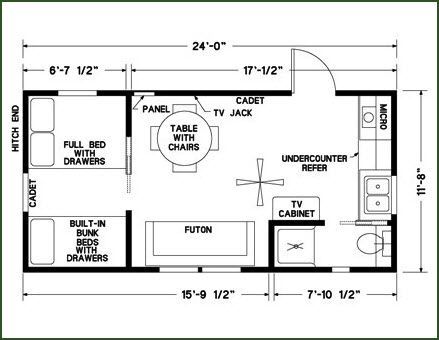 10x24 Tiny House, 12x24 Tiny House Floor Plans, Cabin Floor Plans Small, 12x24 Tiny House, Loft Floor Plans, Shed Floor Plans, Guest House Small, Guest House Plans, Shed To Tiny House