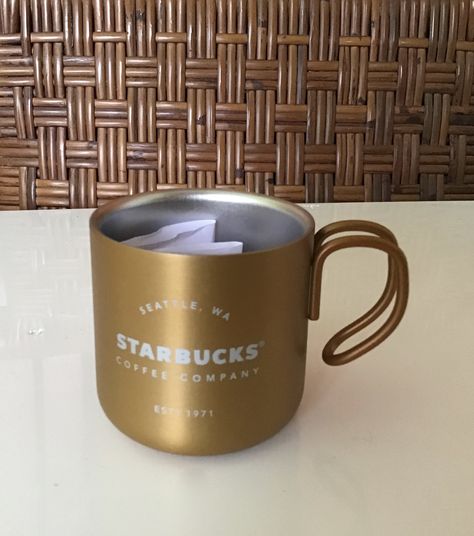 Starbucks 2018 3oz mini mat gold mug Starbucks Collection, Gold Mug, Starbucks Coffee Mug, Coffee Company, Starbucks Coffee, Starbucks Cups, Cincinnati, Room Design, Coffee Mug