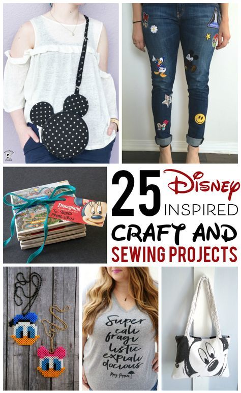 More than 25 adorable DIY Disney Craft projects and Disney inspired sewing patterns and projects. Cute ideas for Disney family vacation t-shirts, things to make with Disney fabric. Disney Craft, Family Disney Shirts Matching, Disney Diy Crafts, Disney Fabric, Crafts Sewing Projects, Images Disney, Diy Disney, Disney Family Vacation, Diy And Crafts Sewing