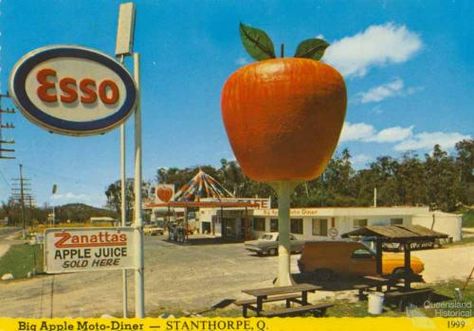 Big Apple Moto-Diner, Stanthorpe Queensland Donut Big Apple, Stanthorpe Queensland, 1950s Australia, Orange Nsw Australia, Priscilla Barnes, Horizontal Falls Western Australia, Broome Western Australia, History Events, Oil Company