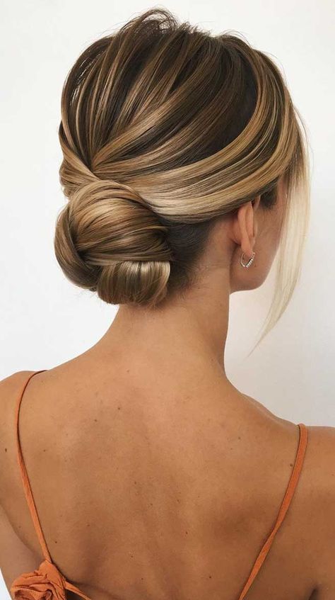 twisted low bun wedding hairstyles #weddinghairstyles #updo Low Bun Wedding Hair, Bun Wedding, Wedding Bun, Wedding Bun Hairstyles, Wedding Hair Up, Low Bun Hairstyles, Easy Bun Hairstyles, Wedding Guest Hairstyles, Best Wedding Hairstyles