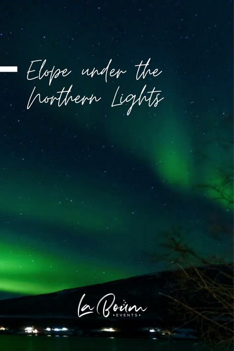 Hey there all you night owls! Want to elope, but not quite seeing what you want? Have an outdoor, wild and unique elopement in Alaska under the dark of night. Northern Lights Elopement, Alaska Wedding Ideas, Alaska Elopement, Candle Lit Ceremony, Alaska Northern Lights, Marriage Officiant, North To Alaska, Polar Night, Alaska Wedding