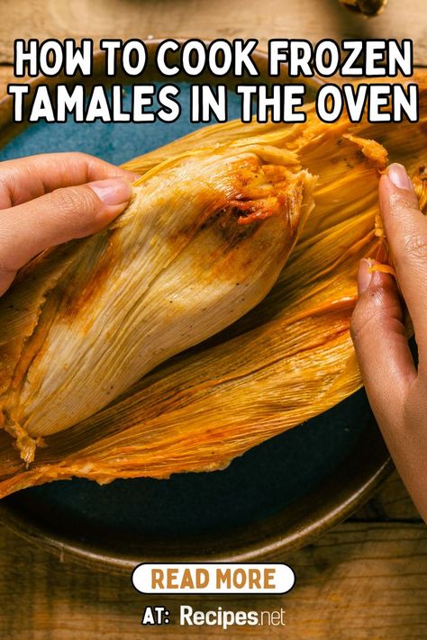 Mexican Tamales Made in the Oven - How to Cook Frozen Recipe Guide How To Cook Tamales, Hispanic Food Recipes, Cheesy Enchiladas, Pork Tamales, Hispanic Food, Oven Canning, Quick Weeknight Dinners, Mouth Watering Food, Oven Cooking