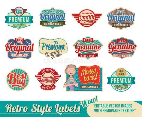 Retro label Set. Vintage retro label, banner and tags - vector decorative icon a , #Ad, #banner, #retro, #vector, #tags, #label #ad Logo Design Vintage, Diner Sign, Retro Logo Design, Library Images, Retro Images, Book Labels, Medical Illustration, Retro Logo, Vintage Labels