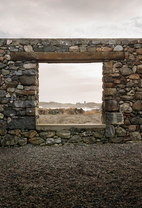 Corrugated Metal Roof, Agricultural Buildings, Boundary Walls, Stone Architecture, Farm Buildings, Timber Cladding, Stone Cottage, Cottage Design, Old Stone