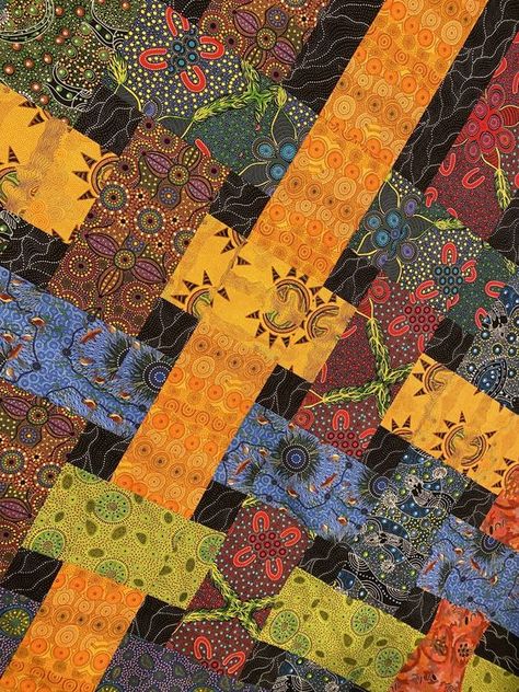 Quilts Using Aboriginal Fabrics, Aboriginal Quilts Patterns, Agilejack Quilts, Aboriginal Quilts, Quilt Settings, Aboriginal Fabric, Aboriginal Patterns, African Quilts, Kaffe Fassett Quilts