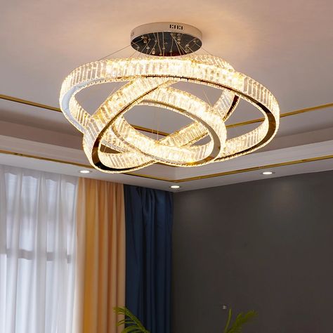 Modern K9 Crystal Led Chandelier Pendant Lamp Luxury Led Hanging Light For Living Room Luminaire Chandeliers Light 110v-220v - Chandeliers - AliExpress Bride To Be Decorations, Cheap Chandelier, Decoration For Ganpati, Wall Decoration Ideas, Cheap Pendant Lights, Studio Interior Design, Modern Crystal Chandelier, Room Deco, Pendant Light Design