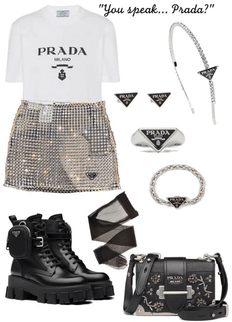 Prada Polyvore Outfits, Prada Clothes Aesthetic, Prada Outfits Women Casual, Prada Casual Outfit, Prada Outfits Women Fashion, Prada Polyvore, Prada Girl Aesthetic, Prada Outfits Aesthetic, Prada Inspired Outfit