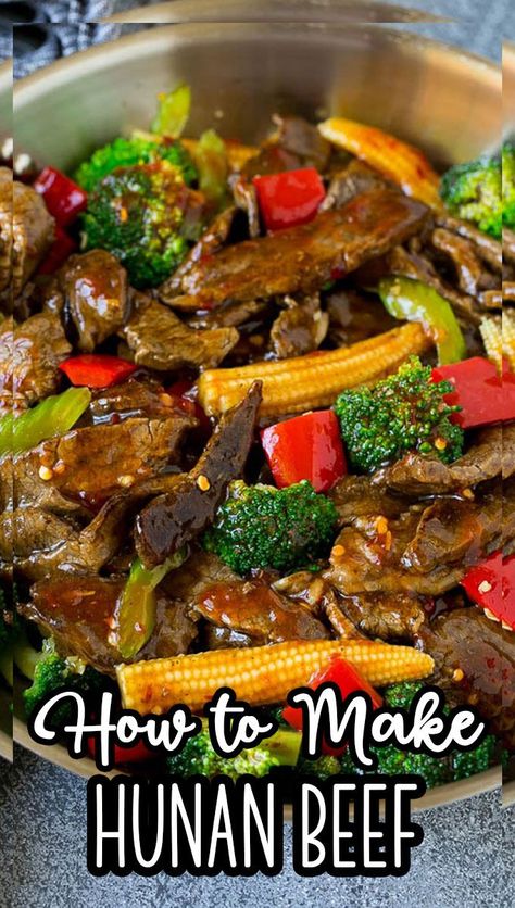 Sliced Beef Recipes, Hunan Beef, Chinese Beef Recipes, Steak Dishes, Beef Steak Recipes, Wonton Recipes, Chinese Cooking Recipes, Sliced Steak, Chinese Dishes