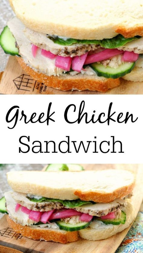 Greek Lunch, Mediterranean Sandwich, Greek Sandwich, Chicken Breast Sandwich, Suburban Kitchen, Rolled Sandwiches, Low Fat Chicken, Specialty Sandwiches, Sandwhich Recipes