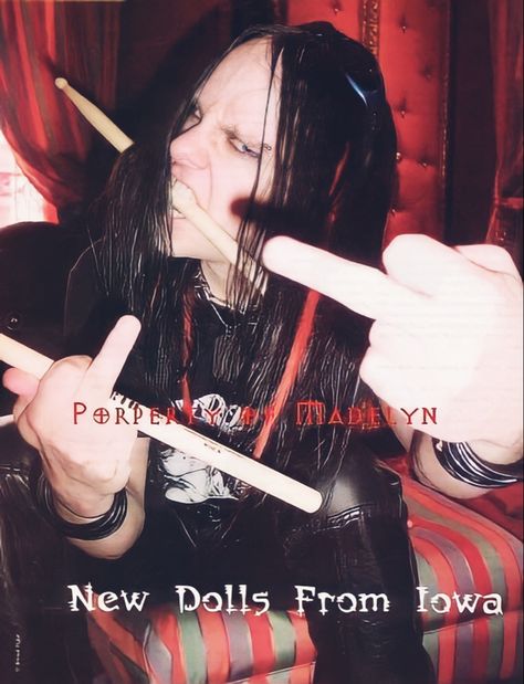 Joey Jordison, Slipknot, Hair, Black