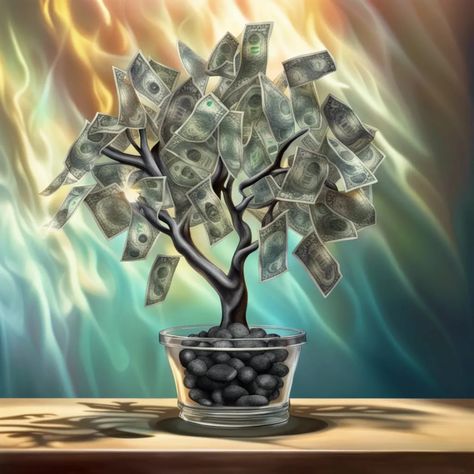 Money tree - AI Generated Artwork - NightCafe Creator Money Tree, Cafe Logo, Money Trees, Color Depth, Art Generator, Salvador Dali, Complementary Colors, Cool Artwork, Oil Painting On Canvas