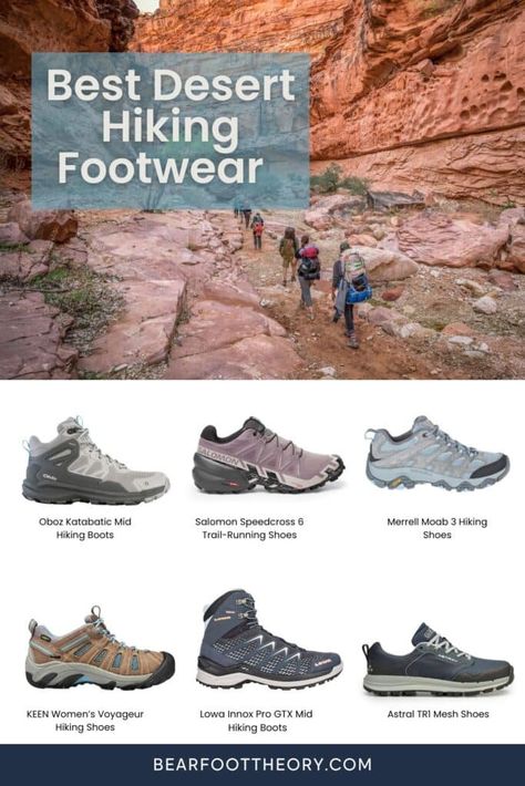 6 Best Women’s Desert Hiking Boots and Shoes Best Womens Hiking Boots, Desert Hiking, Women Hiking Shoes, Havasupai Falls, Womens Hiking, Fun Deserts, Hiking Shoes Women, Hiking Boots Women, Shoes And Boots