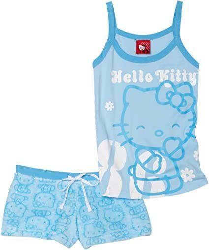 Pajamas Hello Kitty, Pijamas Women, Kitty Clothes, Anime School, Cosplay Kawaii, Hello Kitty Clothes, Cute Pjs, Girl Cat, Cute Sleepwear