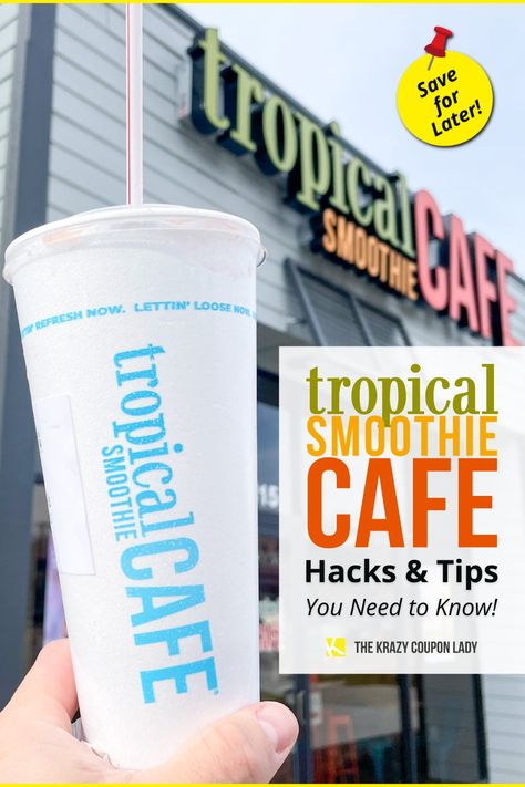 18 Tropical Smoothie Menu Hacks That'll Get You All the Smoothies Tropical Smoothie Cafe Recipes Copycat Acai Berry Boost, Keto Tropical Smoothie Cafe, Tropical Smoothie Jalapeno Corn Recipe, Tropical Smoothie Cafe Recipes Copycat Detox Island Green, Copycat Smoothie Recipes, Tropical Smoothie Cafe Recipes Copycat Paradise Point, Smoothie Recipes Tropical Smoothie Cafe, How To Make Tropical Smoothie Smoothies, Beach Bum Smoothie Tropical Cafe