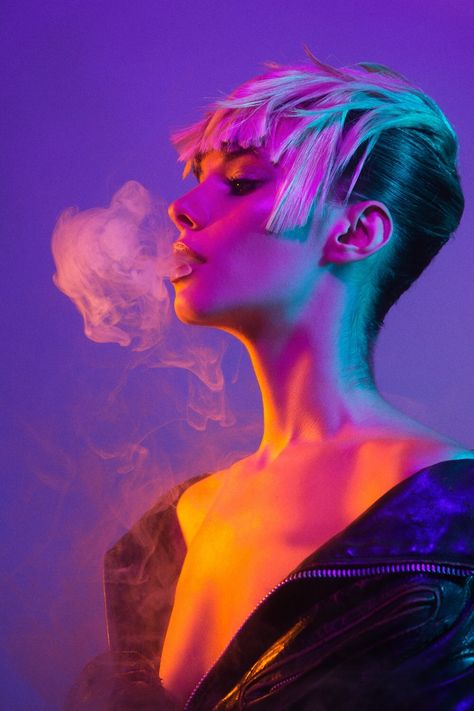 Creative photography, portrait, art, portrait photography, and mood board image ideas & inspiration on Designspiration Colour Gel Photography, Colorful Portrait Photography, Neon Photography, Face Drawing Reference, Portrait Lighting, Creative Portrait Photography, Dramatic Lighting, Image Ideas, Colorful Portrait