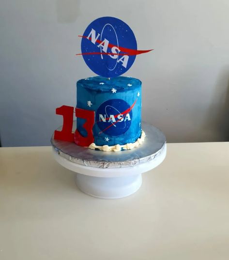 Cake Nasa Cake Birthday, Nasa Cake, Auburn Graduation, 13th Birthday Party, Space Cake, Dog Photoshoot, 13th Birthday Parties, 13th Birthday, Dec 12