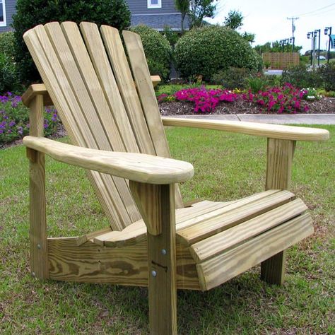 Weathercraft Designers Choice Pine Adirondack Chair - Natural | Hayneedle Pine Chairs, Adirondack Chair Plans, Wood Adirondack Chairs, Fire Pit Furniture, Southern Yellow Pine, Adirondack Chairs, Woodworking Projects Plans, Adirondack Chair, Woodworking Tips