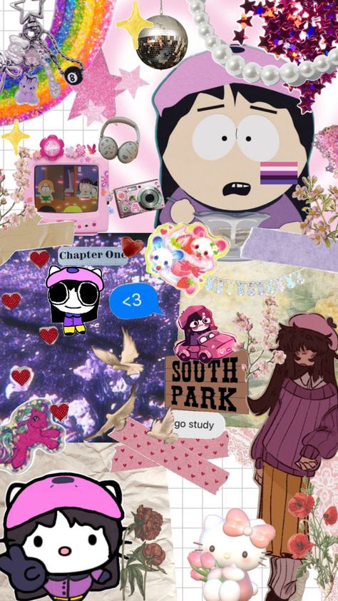 Wendy Testaburger Wallpaper, Bg Wallpaper, Wendy Testaburger, Collage Background, South Park, Collage