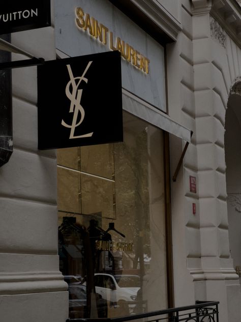 Brand Asthetic Picture, Rich Aethstetic, Money Aethstetic, Models Aethstetic, Ysl Vibes, Yves Saint Laurent Aesthetic, Dark Aethstetic, Ysl Store, Saint Laurent Aesthetic