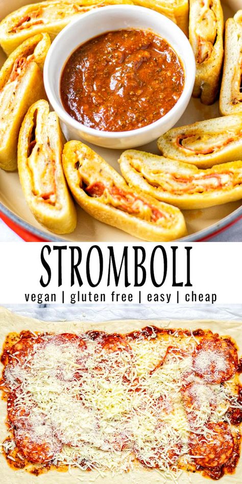 Vegan Stromboli Recipe, Easy Mediterranean Recipes, Store Bought Pizza Dough, Stromboli Recipe, Olive Oil Garlic, Dairy Free Diet, Allergy Friendly Recipes, Healthy Comfort Food, Best Vegan Recipes