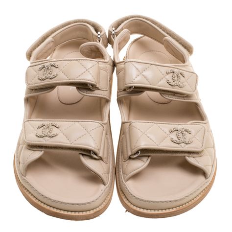 Chanel Dad Sandals 2022, Chanel Flat Sandals, Pink Chanel Sandals, Chanel Rubber Sandals, Chanel Velcro Sandals, Fendi Boots, Dad Sandals, Chanel Sandals, Vans High Top Sneaker