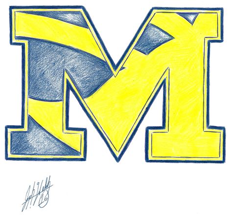 Michigan Wolverines Michigan State Logo, Wolverine Tattoo, Michigan Logo, Michigan Tattoos, Michigan M, M Tattoos, Wolverine Art, Michigan Football, Go Blue