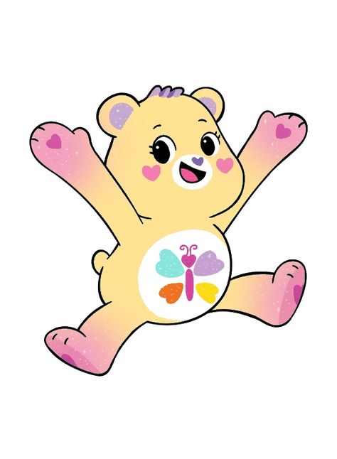 Cear Bears, Calming Heart Bear, Care Bears Clipart, Calming Heart Care Bear, Care Bear Tenderheart, Care Bears Tenderheart Bear, Care Bears Movie, Tender Heart Care Bear, Bear Instagram