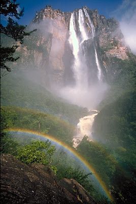 Angel Falls - Venezuela | the best places in the world Angel Falls Venezuela, Angel Falls, Water Falls, Beautiful Waterfalls, Over The Rainbow, Fallen Angel, Pretty Places, Places Around The World, Places I Want To Go